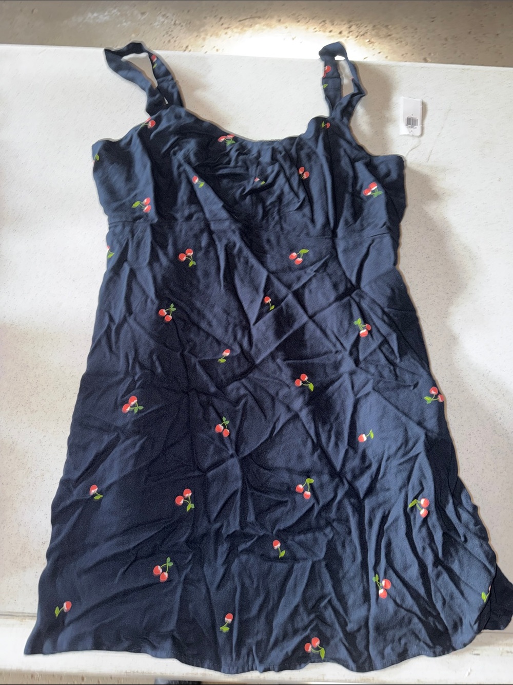 Old Navy Navy Cherry-Print Sundress